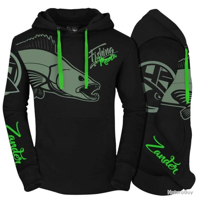 Sweat A Capuche Hot Spot Design Fishing Mania Zander 2 Sweat A Capuche Hot Spot Design Fishing Mania Zander – Image 2