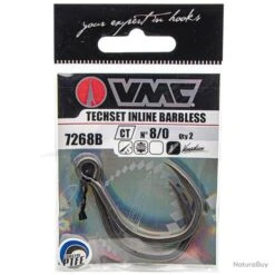 VMC 7268B Techset Inline Barbless 8/0